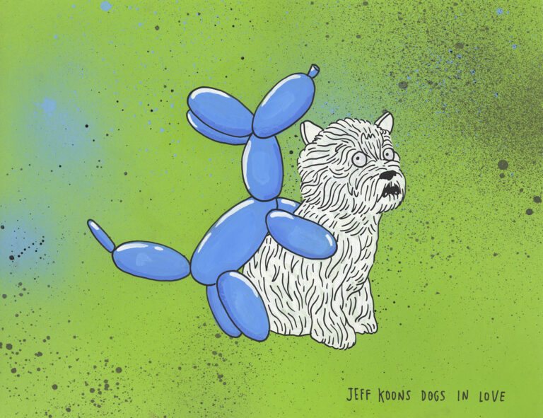 Jeff Koons dogs in love